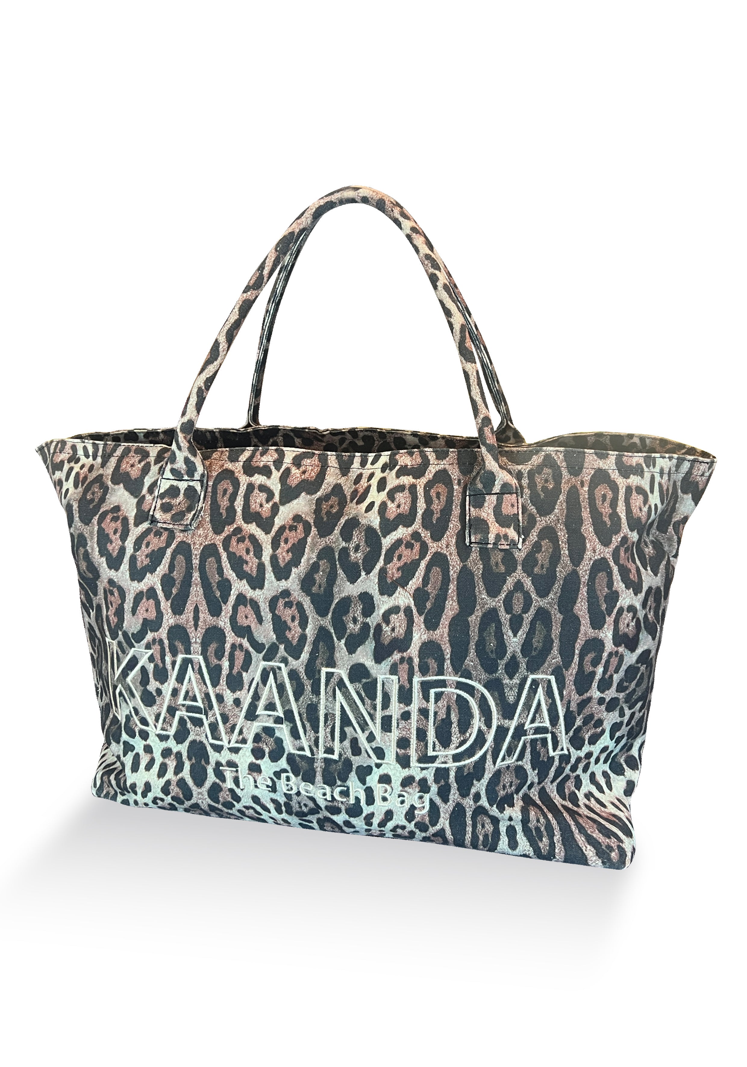 Cheetah Canvas Tote Beach Bag