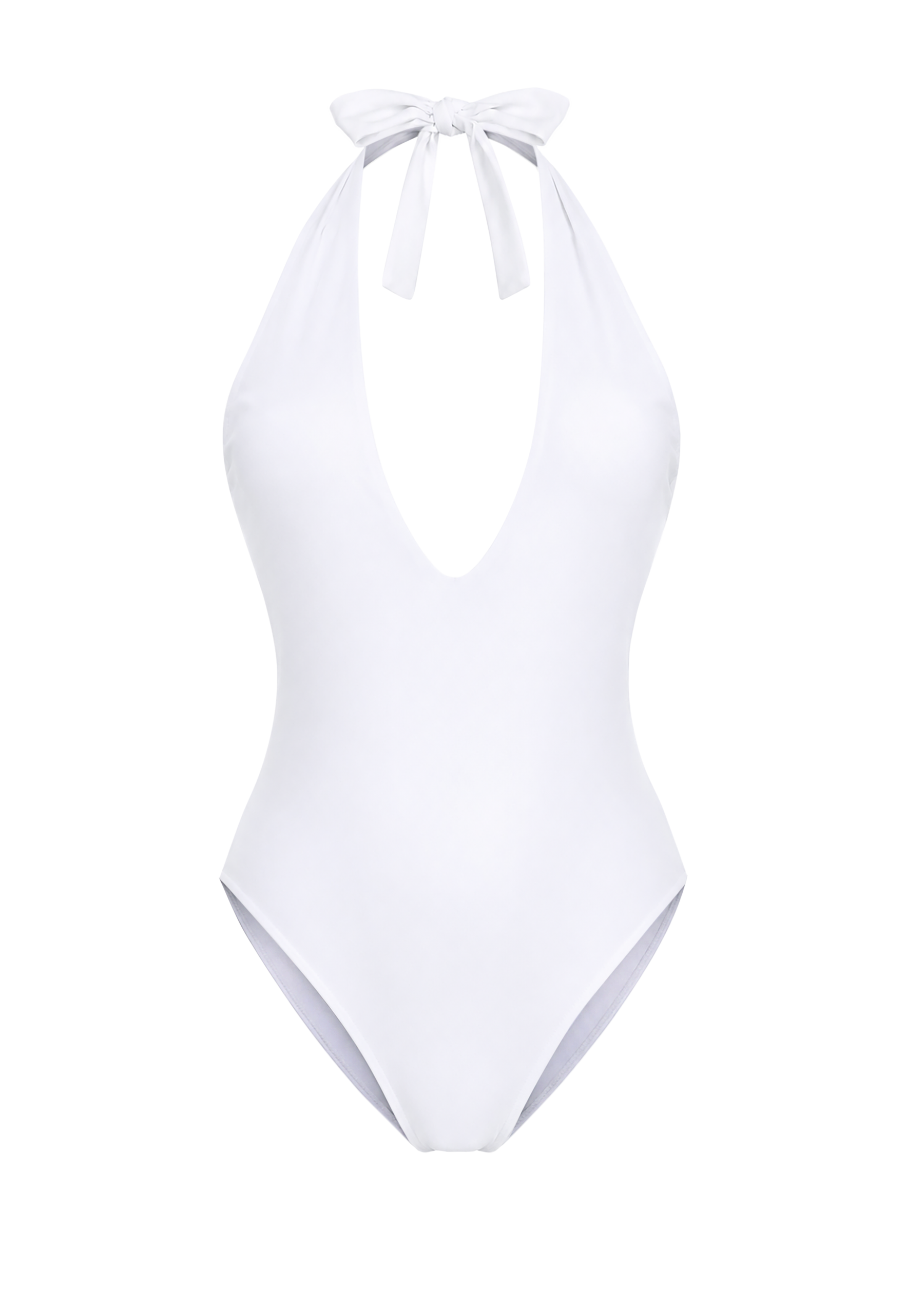 White Deep Plunge baddräkt