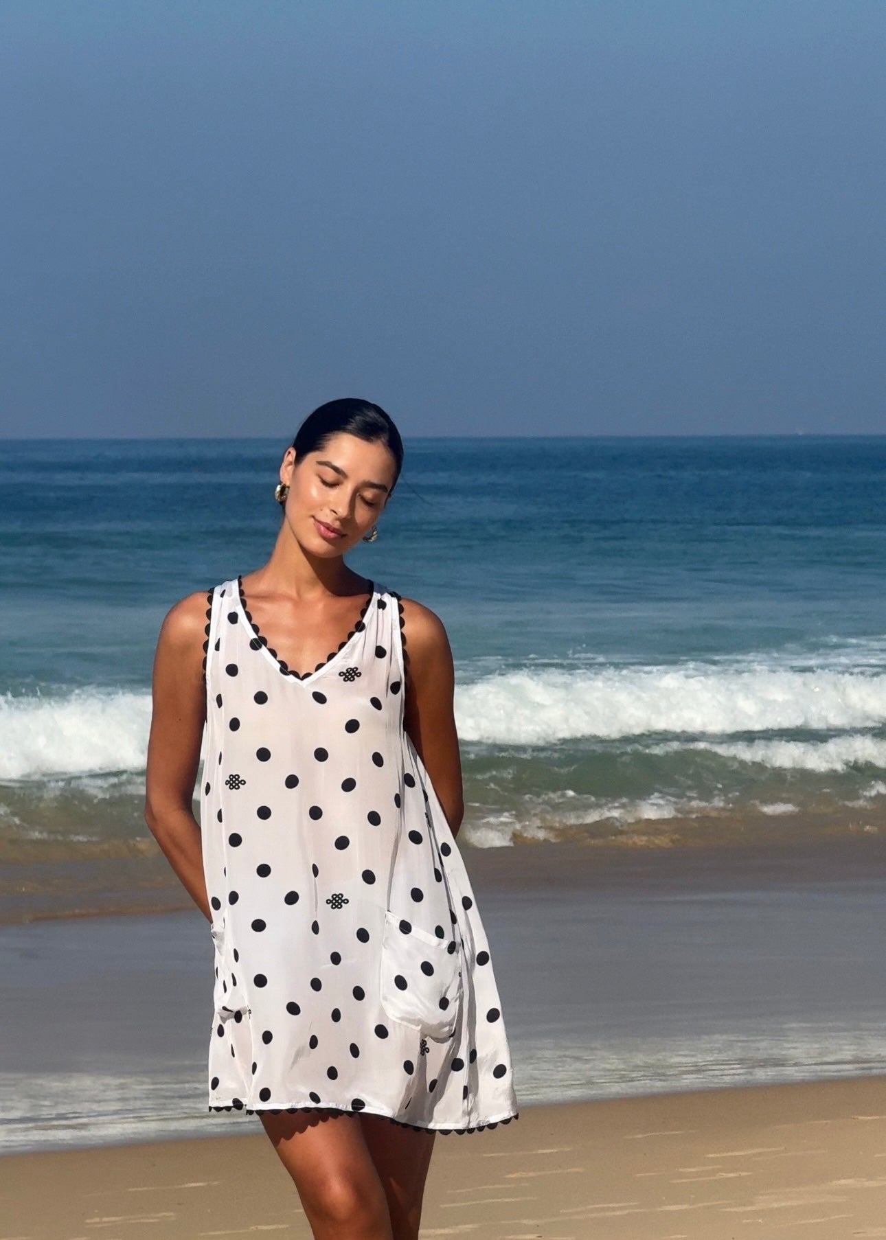 Sophia Scallop Mini Dress