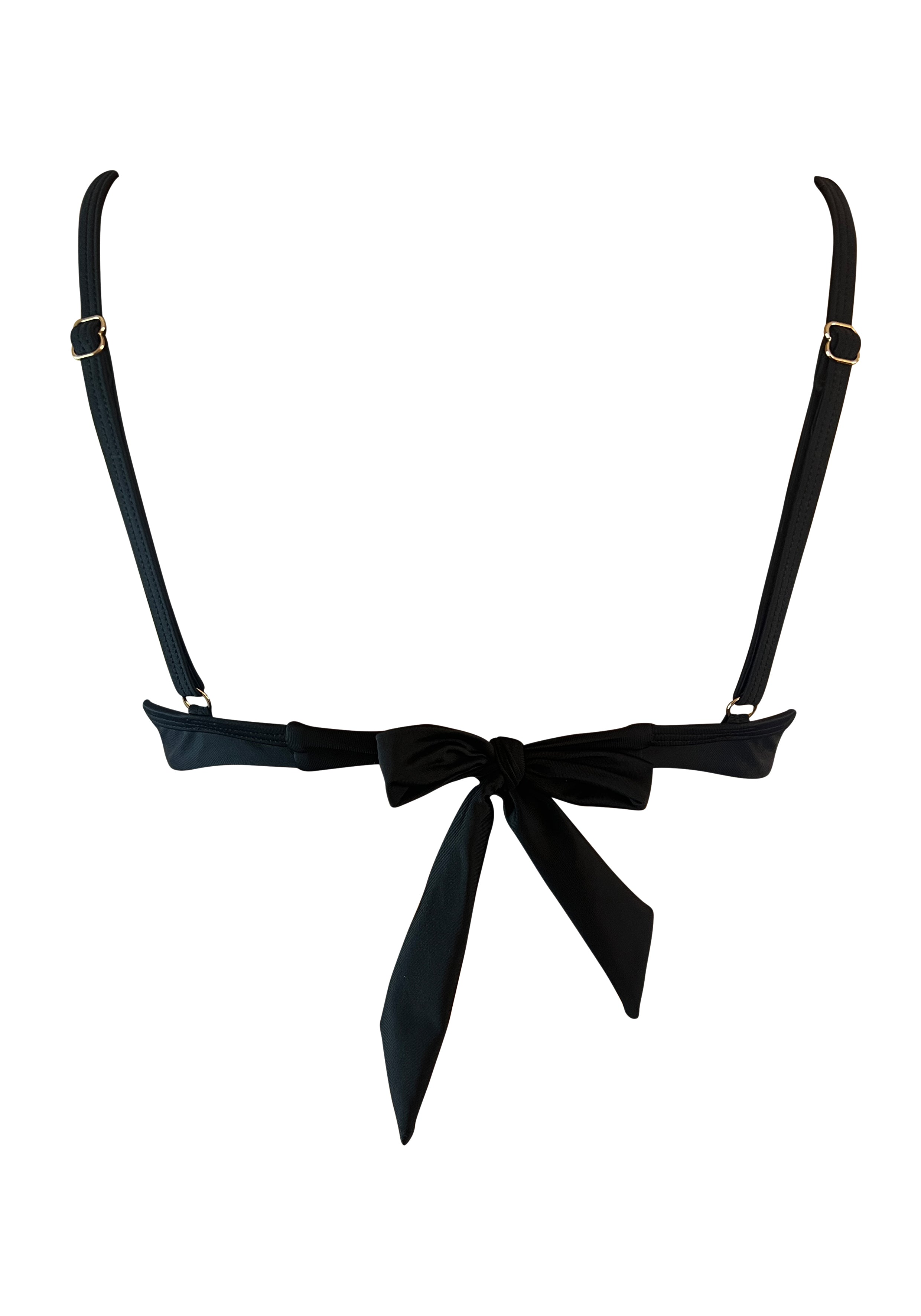 Venus Black Halter Spaghetti -Carvico