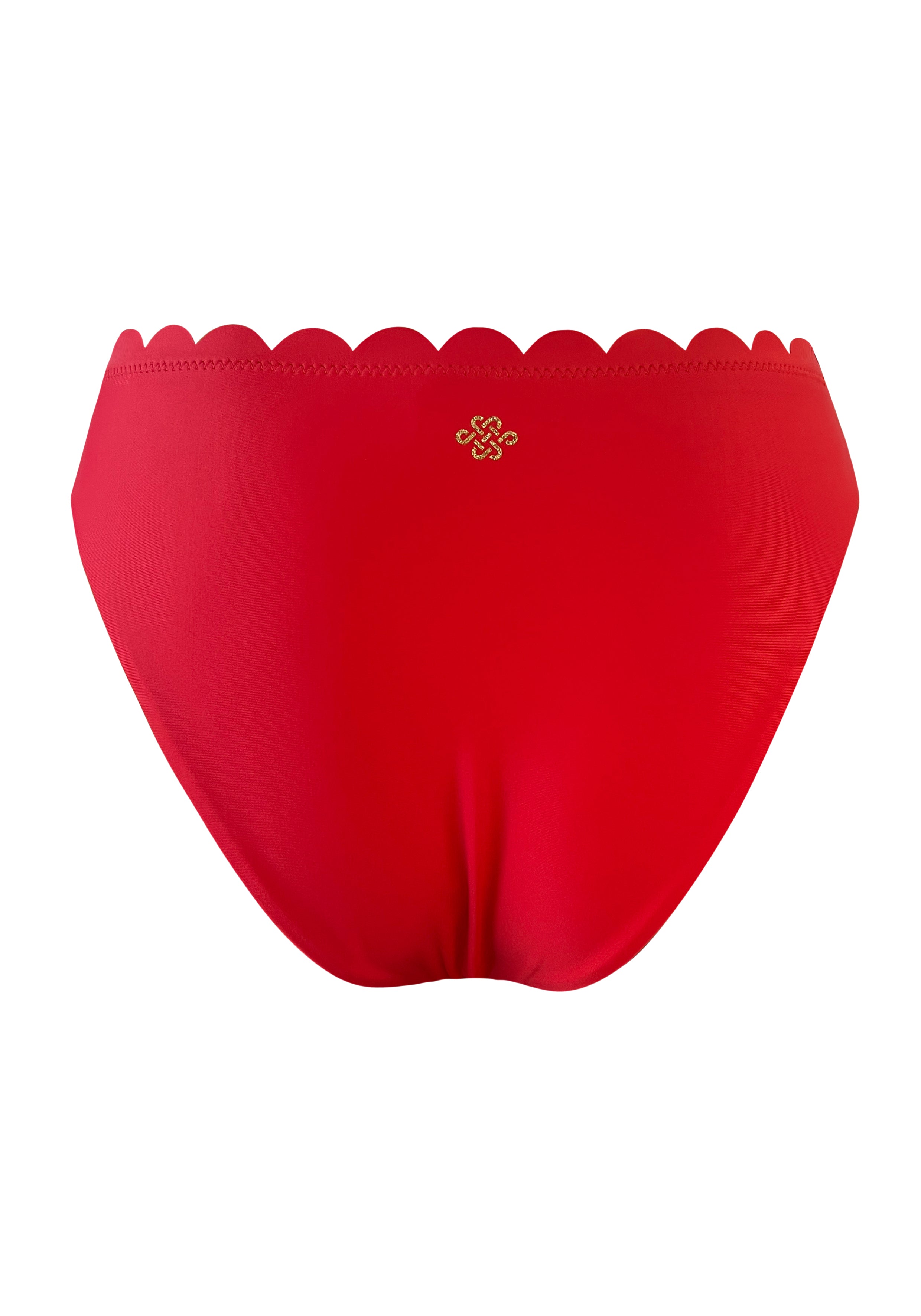 Venus Red High Cut Hipster Bottom-Carvico
