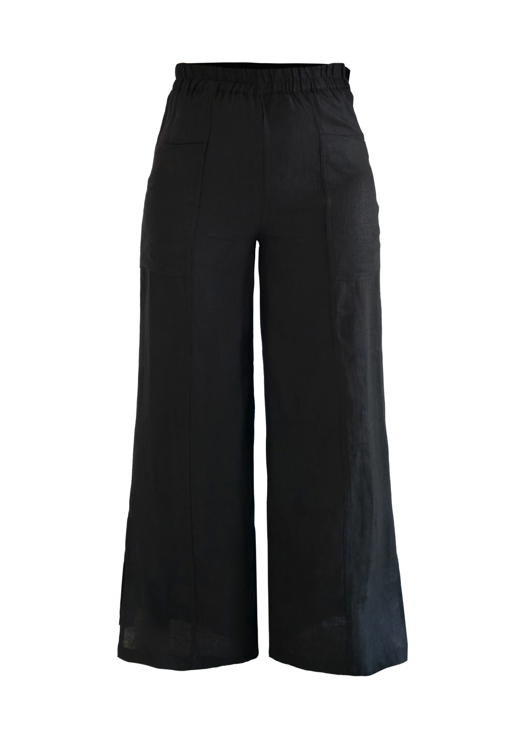 Black Resort Linen Pant