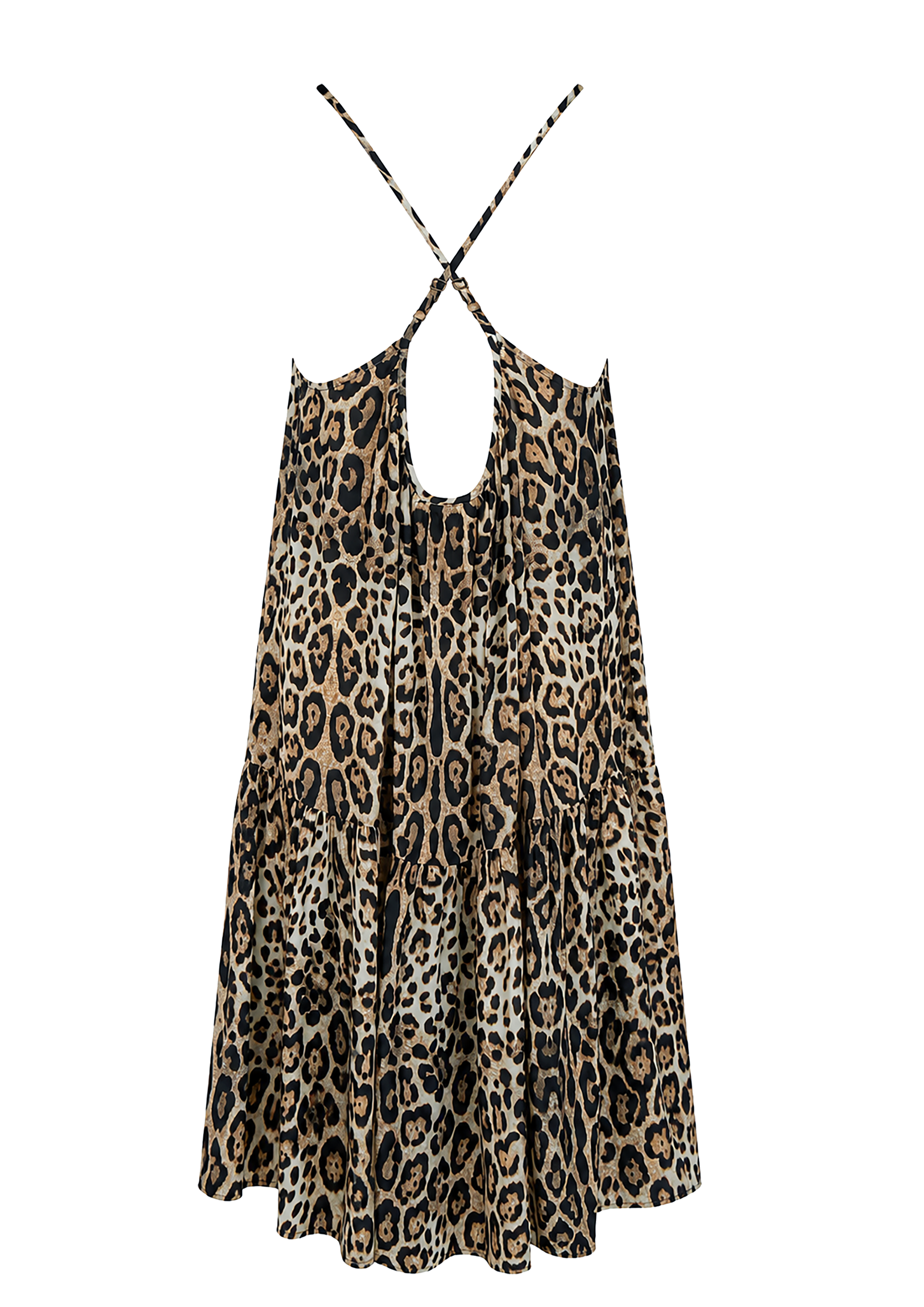 Mimi Cheetah Spaghetti Klänning