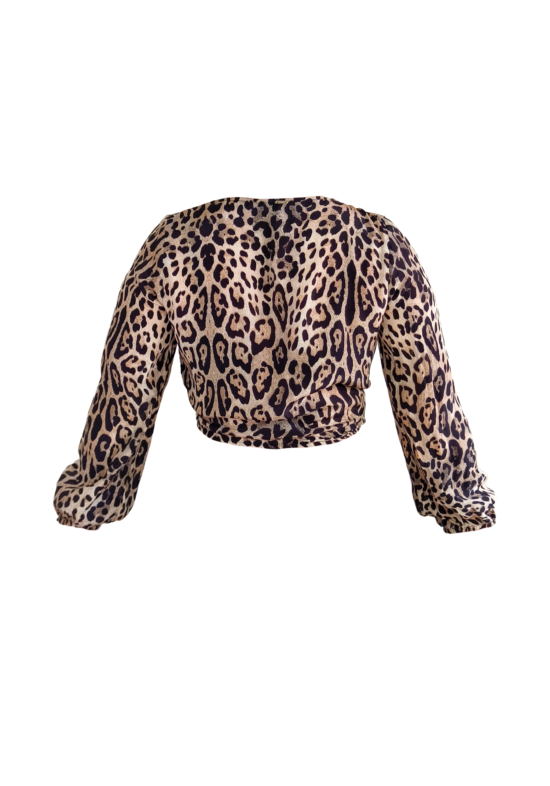 Cheetah Gypsy Wrap Top