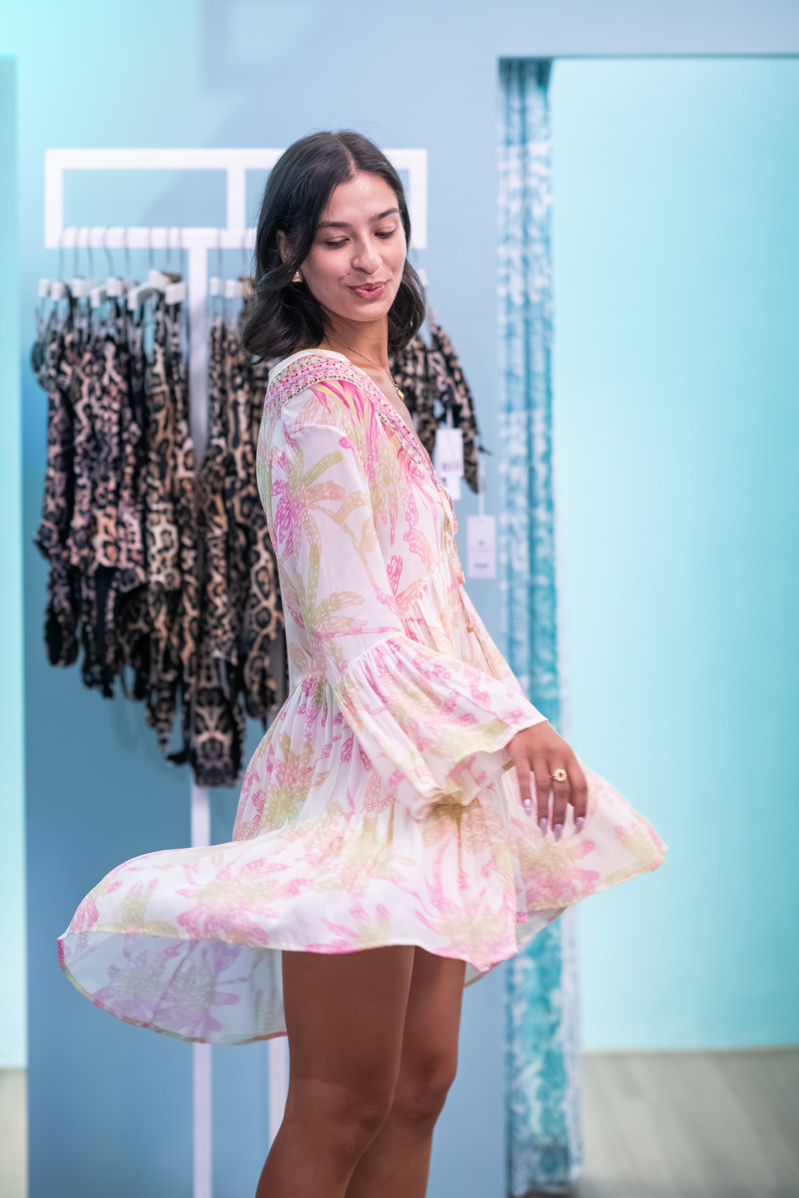 Palms Bonita Short Dress-Resort Collection