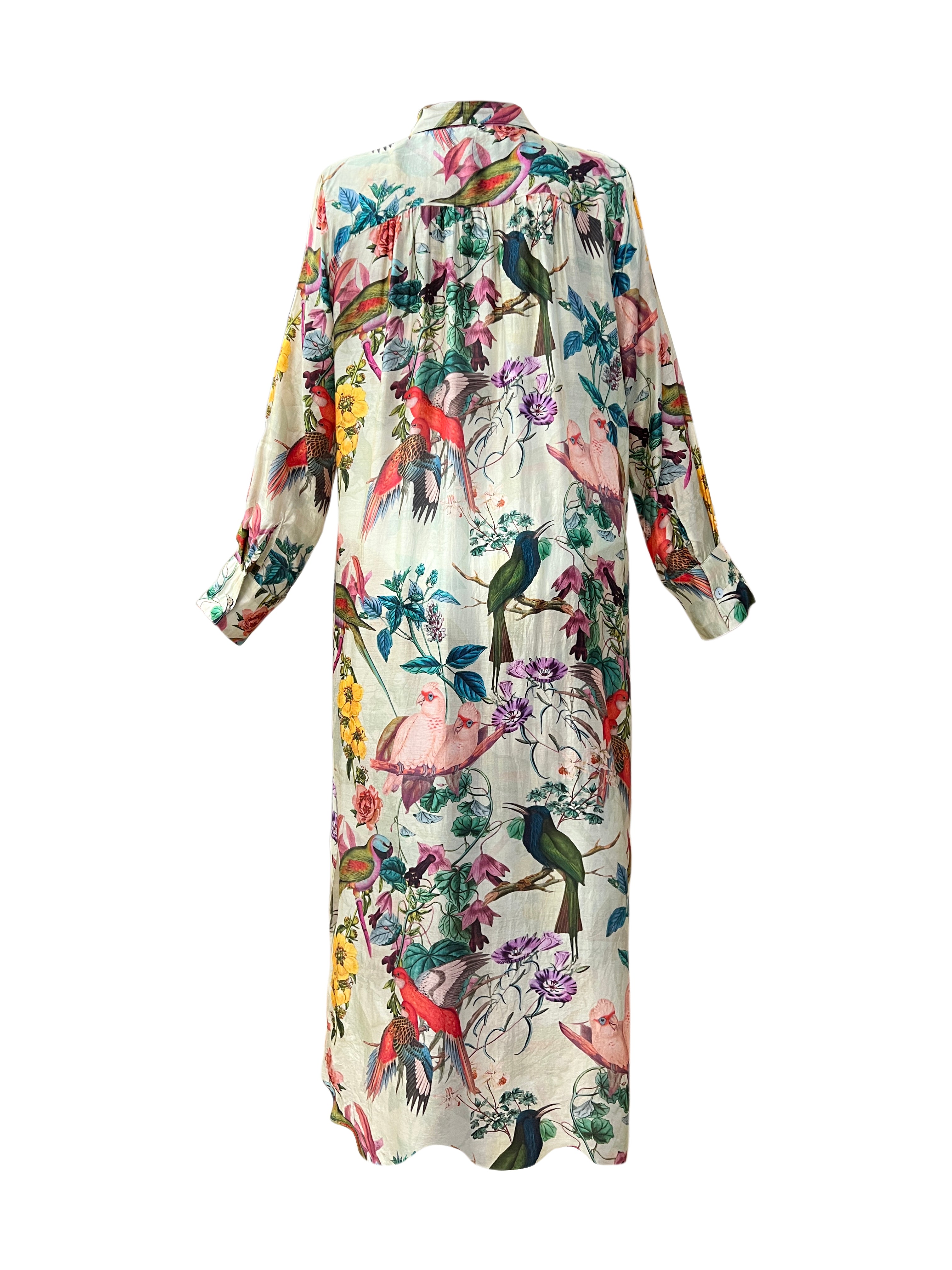 Humming Bird Shirt Dress - Resort Collection