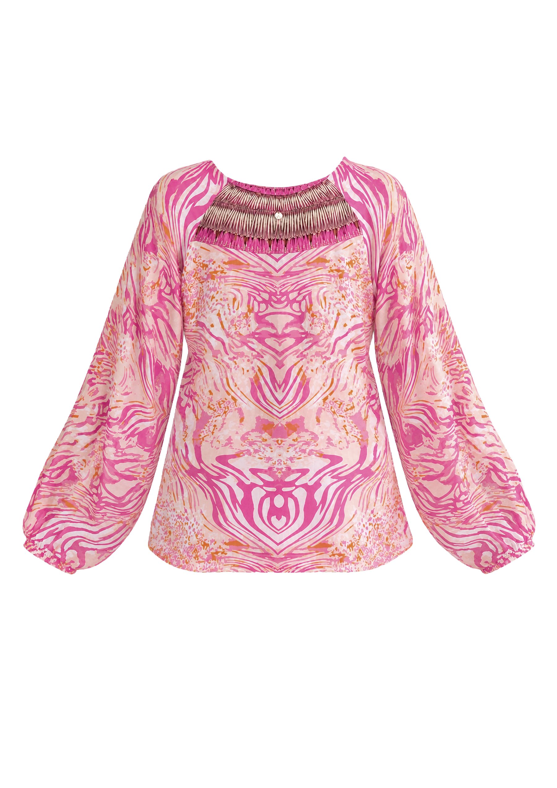 JENNY Lace up Blouse - Resort Collection