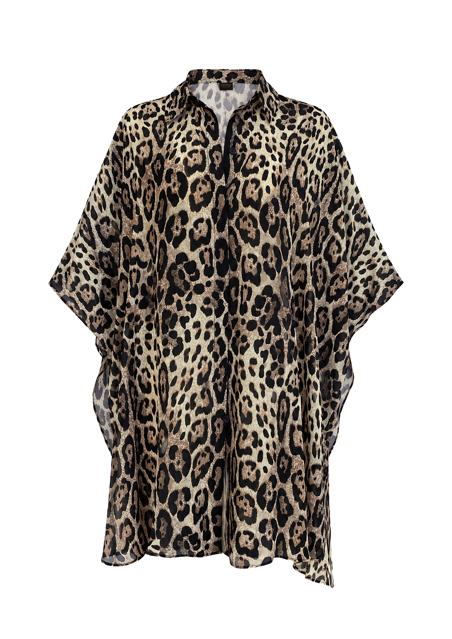Cheetah Captain Oversize Blouse - Resort Collection