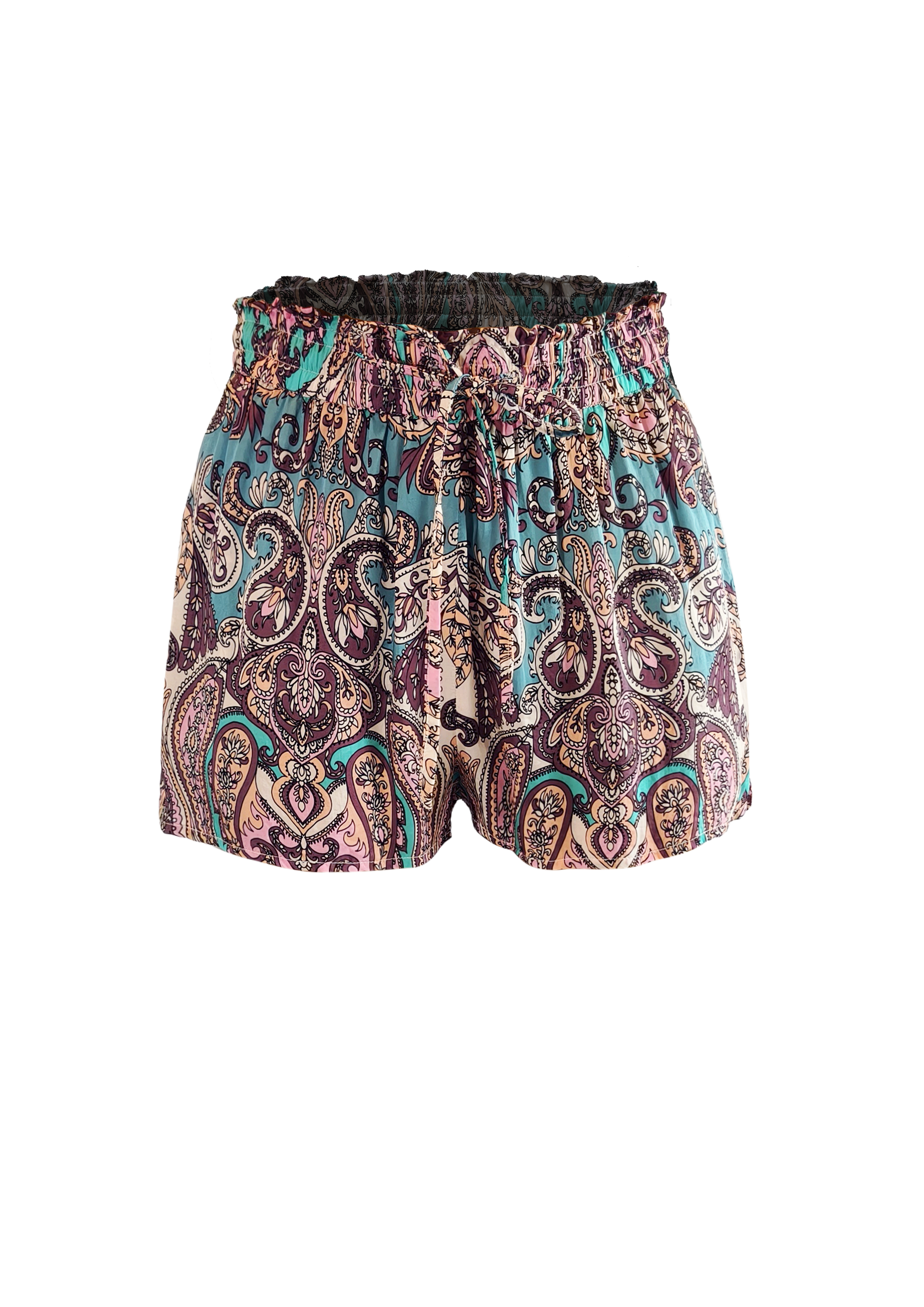 Maroon Hedda Short - Resort Collection