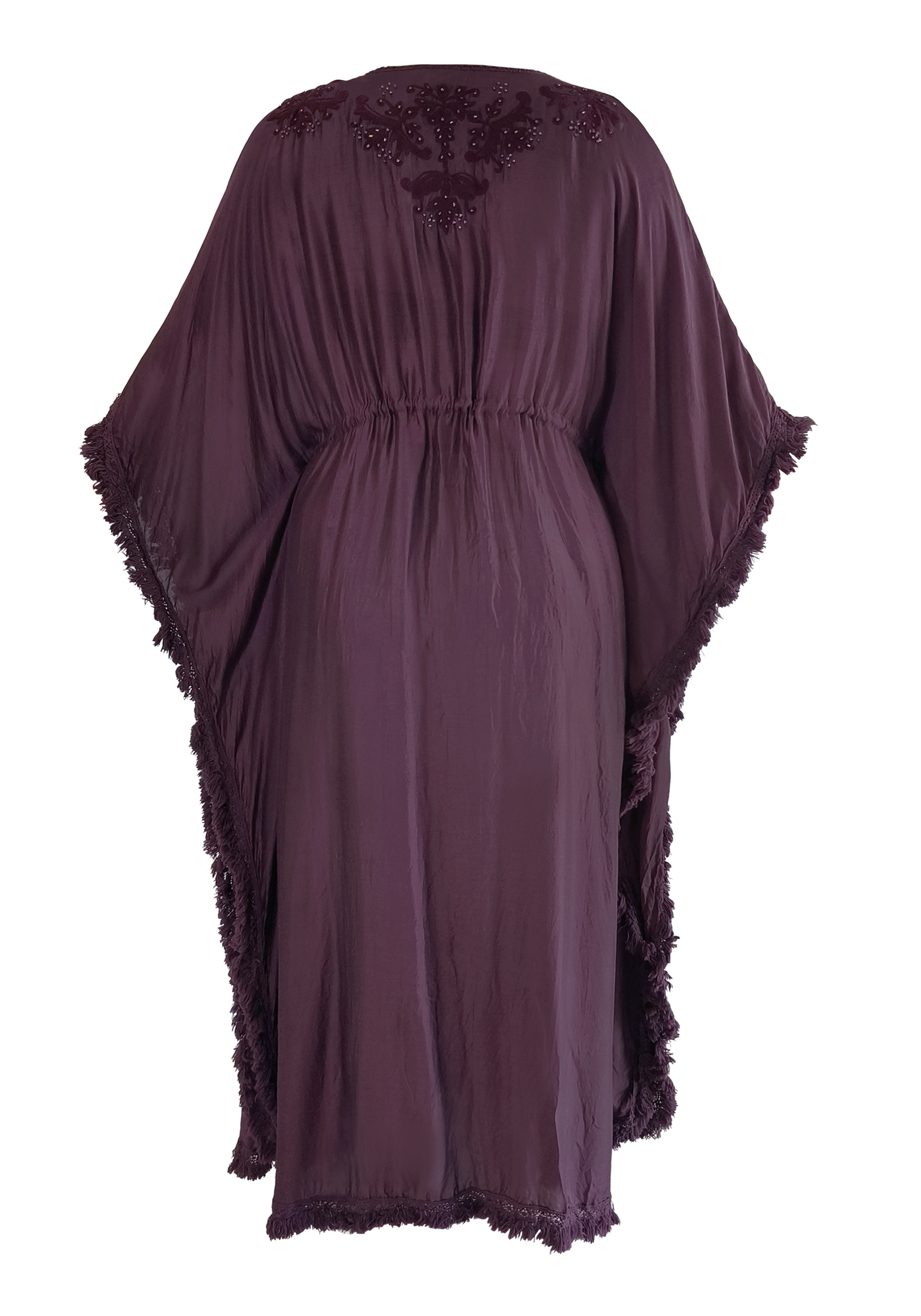 Maroon Resort Maxi Queen Kaftan