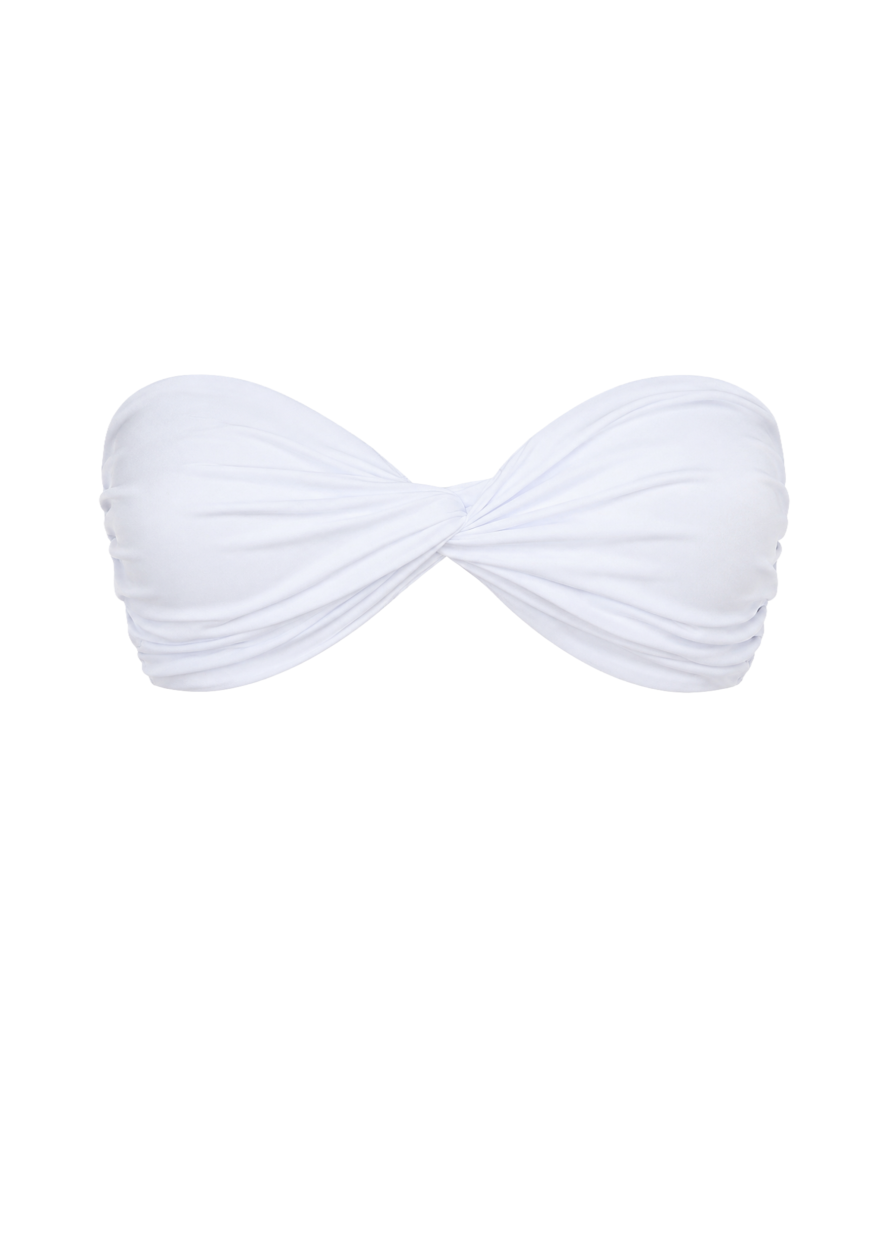 White Twist Bandeau Topp