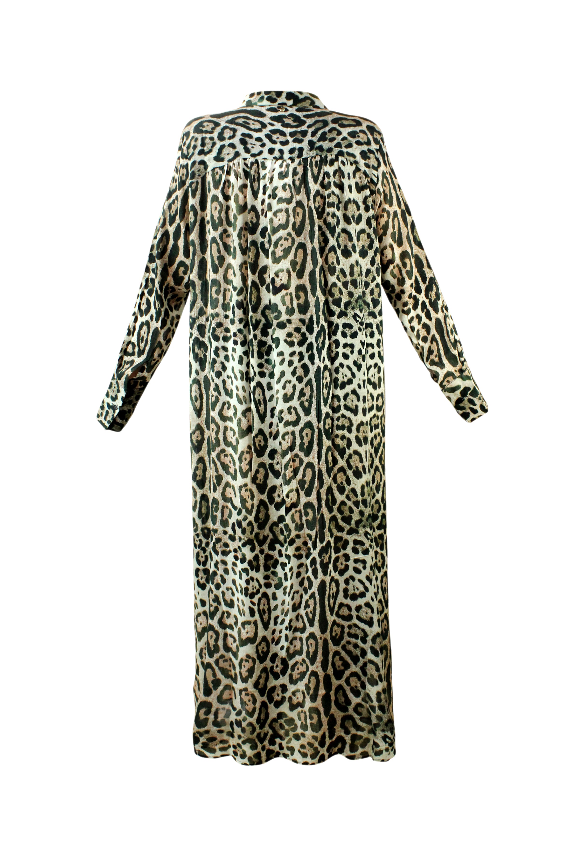 Black Cheetah Skjortklänning -Resort Collection