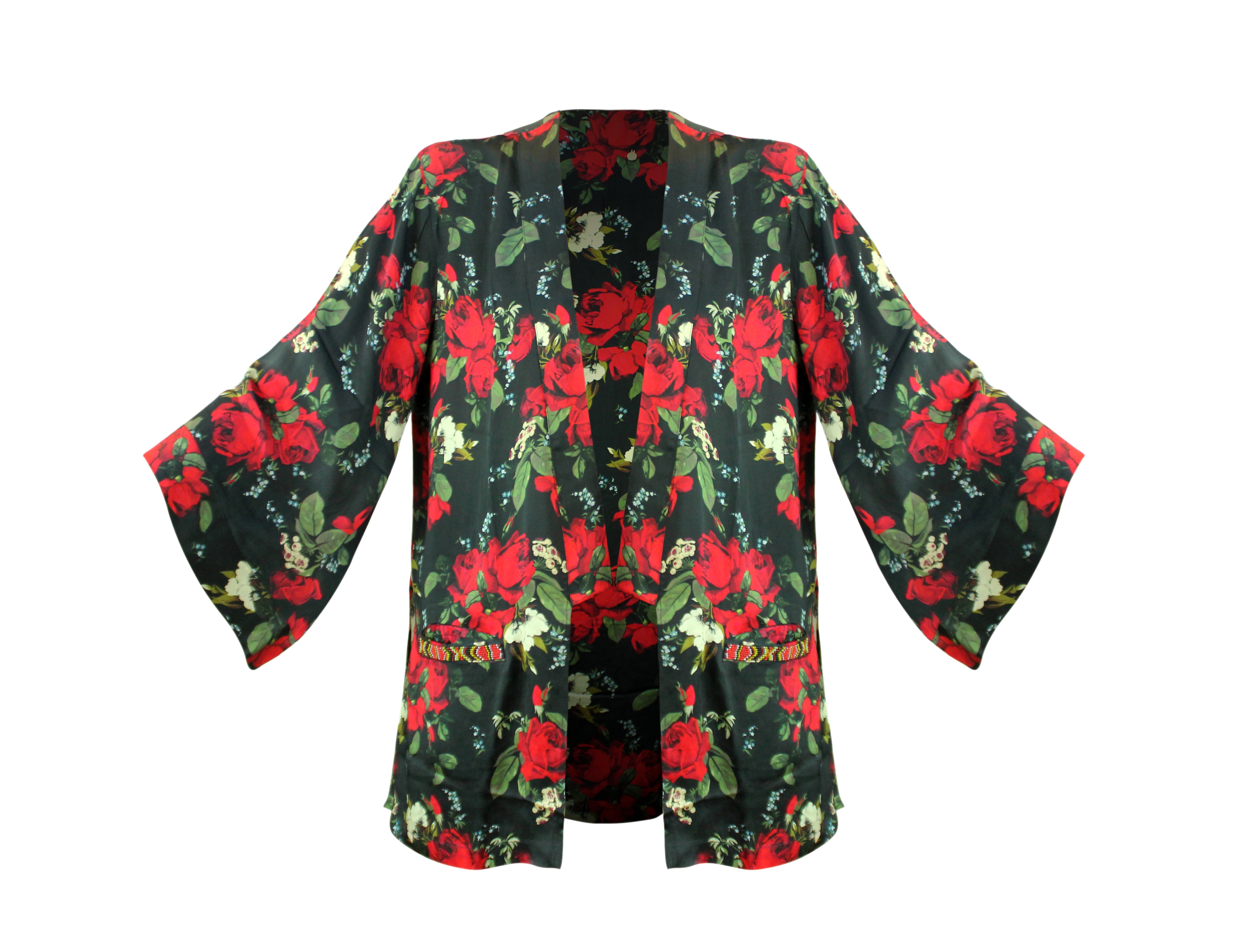 Black Rose Hedda Kimono - Resort Collection