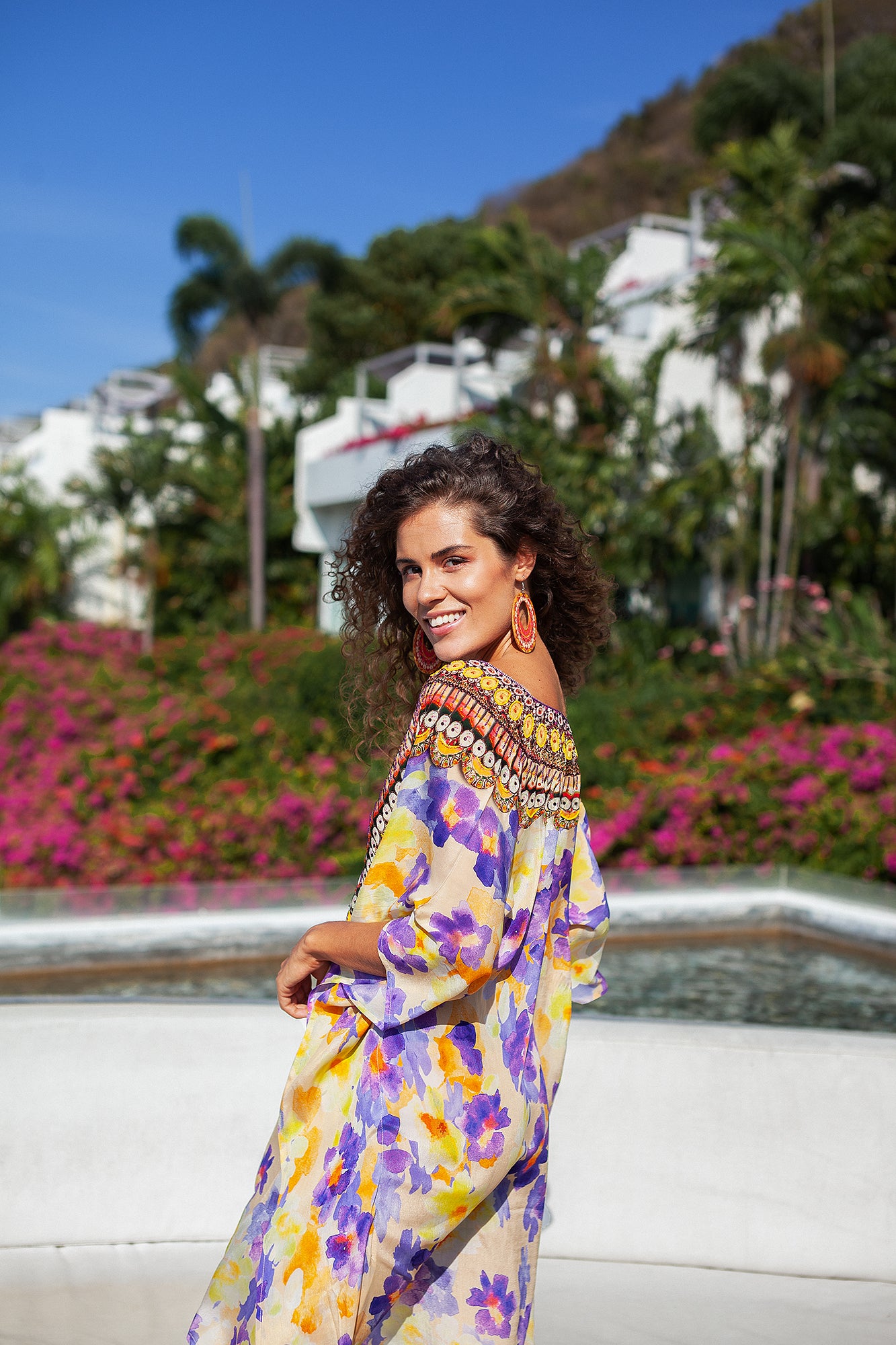 Lunch In Provence Diana Short Kaftan - Resort Collection